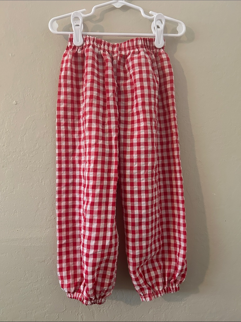 Gingham Pull-On Pants